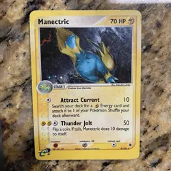 Manectric 9/109 EX Ruby & Sapphire Holo Rare Pokemon Card MP - Image 1