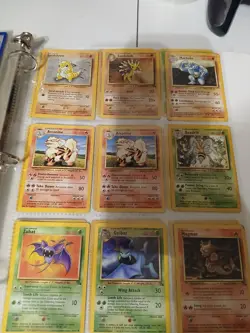 Pokemon Card Collection Binder old cards fossil, jungle, and some 1st edition - Image 2