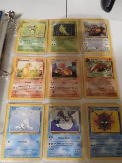 Pokemon Card Collection Binder old cards fossil, jungle, and some 1st edition - Image 3