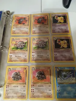 Pokemon Card Collection Binder old cards fossil, jungle, and some 1st edition - Image 5