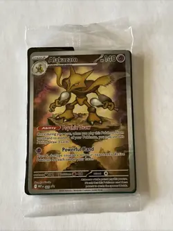 Pokemon Alakazam TCG Mega Evolution Promo Holo Card Sealed Mint Condition - Image 1