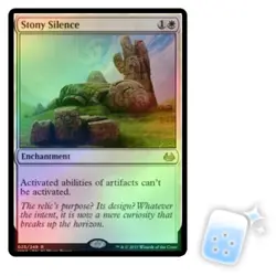 FOIL STONY SILENCE Modern Masters 2017 Magic MTG MINT CARD - Image 1