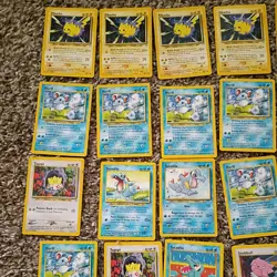 Pokemon Neo Genesis Wizards of the Coast 175 card lot Vintage good condion cards - Image 2