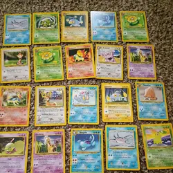 Pokemon Neo Genesis Wizards of the Coast 175 card lot Vintage good condion cards - Image 5