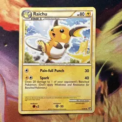 Raichu 33/90 Uncommon Undaunted 2010 Pokemon Card TCG - LP/NM - Image 1