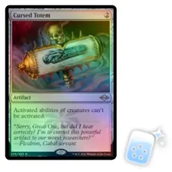 FOIL CURSED TOTEM Modern Horizons 2 Magic MTG MINT CARD - Image 1