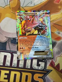 Pokemon TCG Volcanion EX Black Star Promos Holo Card XY173 - Image 1