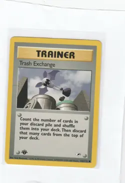 Trash Exchange 1st Edition Gym Heroes 126/132 Pokemon Card WOTC - Image 1