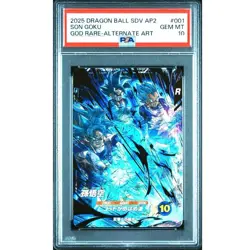PSA 10 Son Goku AP2-001 2025 Dragon Ball Super Divers Card Japanese GEM MINT - Image 1
