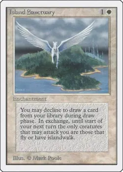 Island Sanctuary - Heavy Play MTG Unlimited - Image 1
