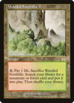 Wooded Foothills [Onslaught] Moderately Played - Image 1