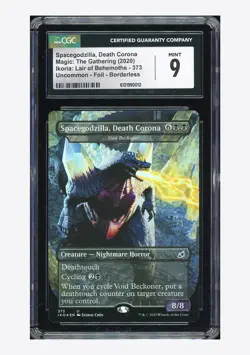 MTG CGC 9 Spacegodzilla, Death Corona Foil Borderless 2020 373 IKO ENG - Image 1