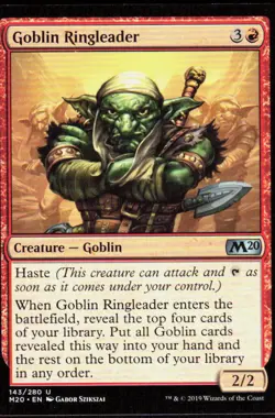 Goblin Ringleader 143 Uncommon Core Set 2020 Magic: The Gathering Near Mint - Image 1
