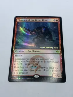 Shaman of the Great Hunt - Fate Reforged Prerelease Promo - MTG - Foil Mythic - Image 2