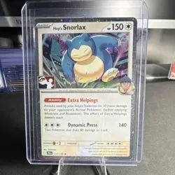 Pokemon Hop's Snorlax - 117/159 - Holo Prize Pack Promo Pokemon Play Stamp - Image 1
