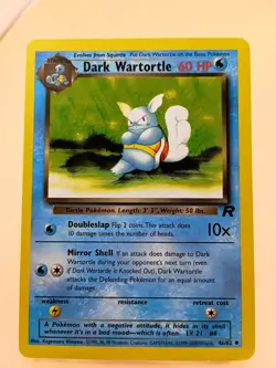 Dark Wartortle 46/82 Uncommon Team Rocket Pokemon Unlimited MP - Image 1