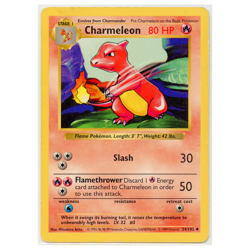 1999 Vintage Pokemon Charmeleon Base Set Shadowless #24/102 LP/MP - Image 1