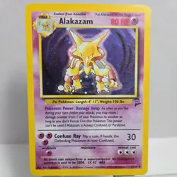 1999 Pokemon TCG Alakazam Base Set Holo Rare Card 1/102 - Image 1