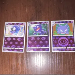 Pokemon Chinese Psychic Lot *3 Cards - Gastly Haunter 2023 [U.S. Seller] - Image 1