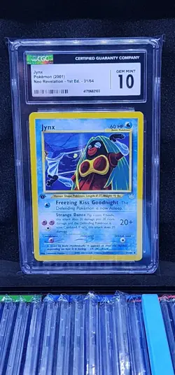 Pokemon Jynx Neo Revelation 1st Edition #31 CGC 10 Gem Mint - Image 1
