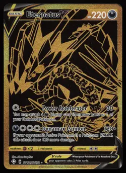 Eternatus V SV121/SV122 Secret Rare Shining Fates Shiny Vault Pokemon NM - Image 1
