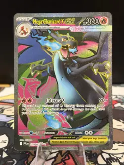 Pokemon TCG: ME02 Phantasmal Flames - Mega Charizard X ex UR 109/094 - NM+ - Image 1