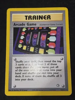 Pokemon Arcade Game 83/111 Neo Genesis Unlimited Rare Trainer Regular TCG Card - Image 1