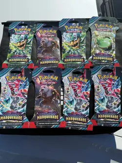 Pokemon TCG Twilight Masquerade Sleeved Booster Packs - Lot of 10 Factory Sealed - Image 1
