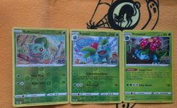 Reverse Holo Bulbasaur and Ivy Saur (NORMAL HOLO) Venusaur Pokemon Go - Image 1