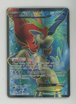 Pokemon TCG Boundaries Crossed 142/149 Keldeo EX Ultra Rare - Image 1