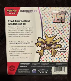 TCG Scarlet & Violet Pokemon 151 Alakazam ex Collection Box Sealed NEW 🔥 - Image 4