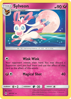 Sylveon 87/131 Rare Forbidden Light Pokemon Near Mint - Image 1