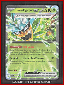 Teal Mask Ogerpon ex 025/167 - Sv06: Twilight Masquerade Pokemon TCG - Image 1