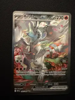 Pokemon TCG Reshiram Holo Full Art Sir 166/086 White Flare English - Image 3
