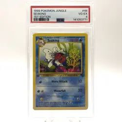 1999 Pokemon Jungle Unlimited 1st Edition Seaking #46 46/64 PSA 4 - Image 1