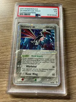 2007 Pokemon Ex Skarmory Ex Holo Power Keepers #98 PSA 5 EX - Image 1
