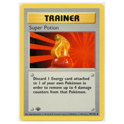 1999 Vintage Pokemon Super Potion Base Set Shadowless 1st Edition #90/102 LP/MP - Image 1