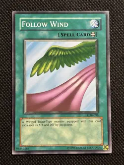 YuGiOh! - Follow Wind LOB-098 Common Unlimited Edition MP Spell Card - Image 1