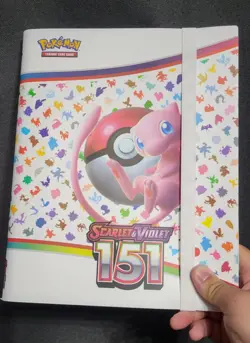 Pokemon TCG Card Game Scarlet & Violet 151 MEW BINDER ONLY US SELLER 20 Page - Image 1