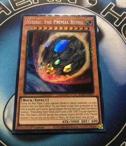 *** NIBIRU, THE PRIMAL BEING *** PRISMATIC COLLECTOR'S RARE RA01-EN013 YUGIOH! - Image 1