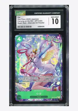 One Piece CGC 10 GEM MINT Uta SR Alt Art 2025 OP13-023 OP13 Japanese - Image 1