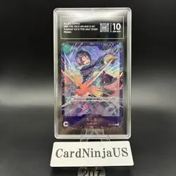 TAG GEM MINT 10 Tashigi ONE PIECE Japanese OP12-031 Championship L Promo 207 - Image 1
