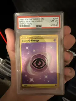 Basic Psychic Energy Hyper Rare Card 207/165 Scarlet & Violet 151 Psa 8 - Image 1