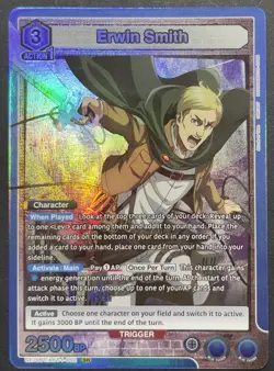 Union Arena TCG - Attack On Titan Super Rare And Alternate Art 9 Card Lot! - Image 3