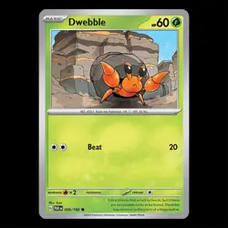 Paradox Rift - Dwebble 006/182 - TCG Pokemon Card - Image 1