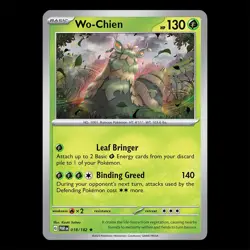 Paradox Rift - Wo-Chien 018/182 Holo Rare - TCG Pokemon Card - Image 1