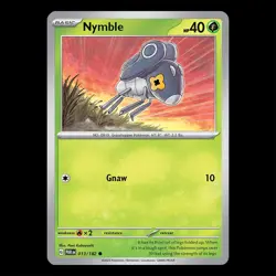 Paradox Rift - Nymble 013/182 - TCG Pokemon Card - Image 1