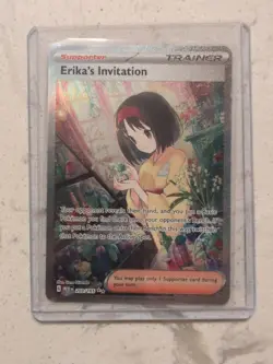Pokemon TCG Scarlet and Violet Trainer Erika's Invitation Holo Card 203/165 - Image 4