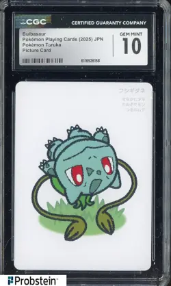 2025 Pokemon Japanese Taruka Playing Cards Picture Card Bulbasaur CGC 10 - Image 1