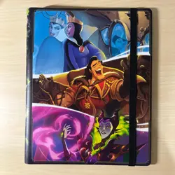 3 - Disney Villains 9-Pocket Binder/Portfolio Holds 252 Cards 2025 Lorcana EMPTY - Image 2